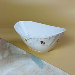 Lenardi 109-232 Овальный салатник 16х11,5х6,5см КРОКУС в под.уп.(х24)Фарфор