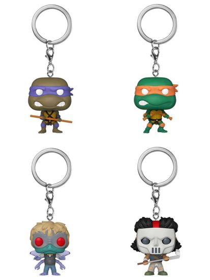 Брелок Funko Pocket POP! TMNT 1 штука (из 4) 88297 / Брелок Фанко Покет ПОП! по мотивам франшизы "Черепашки-ниндзя"