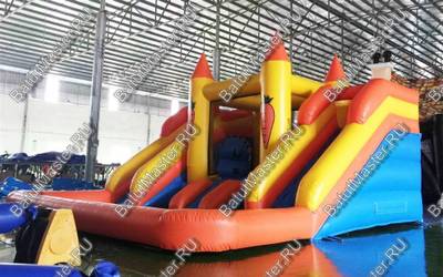 Батут "Морковка" с бассейном