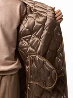 Куртка Dryg стежка длинная песочная