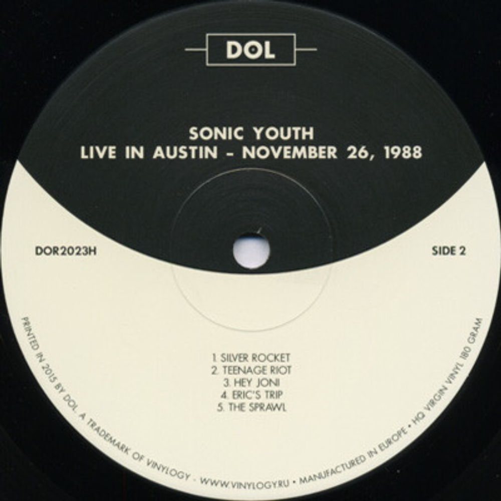 Sonic Youth / Live In Austin – November 26, 1988 (LP)