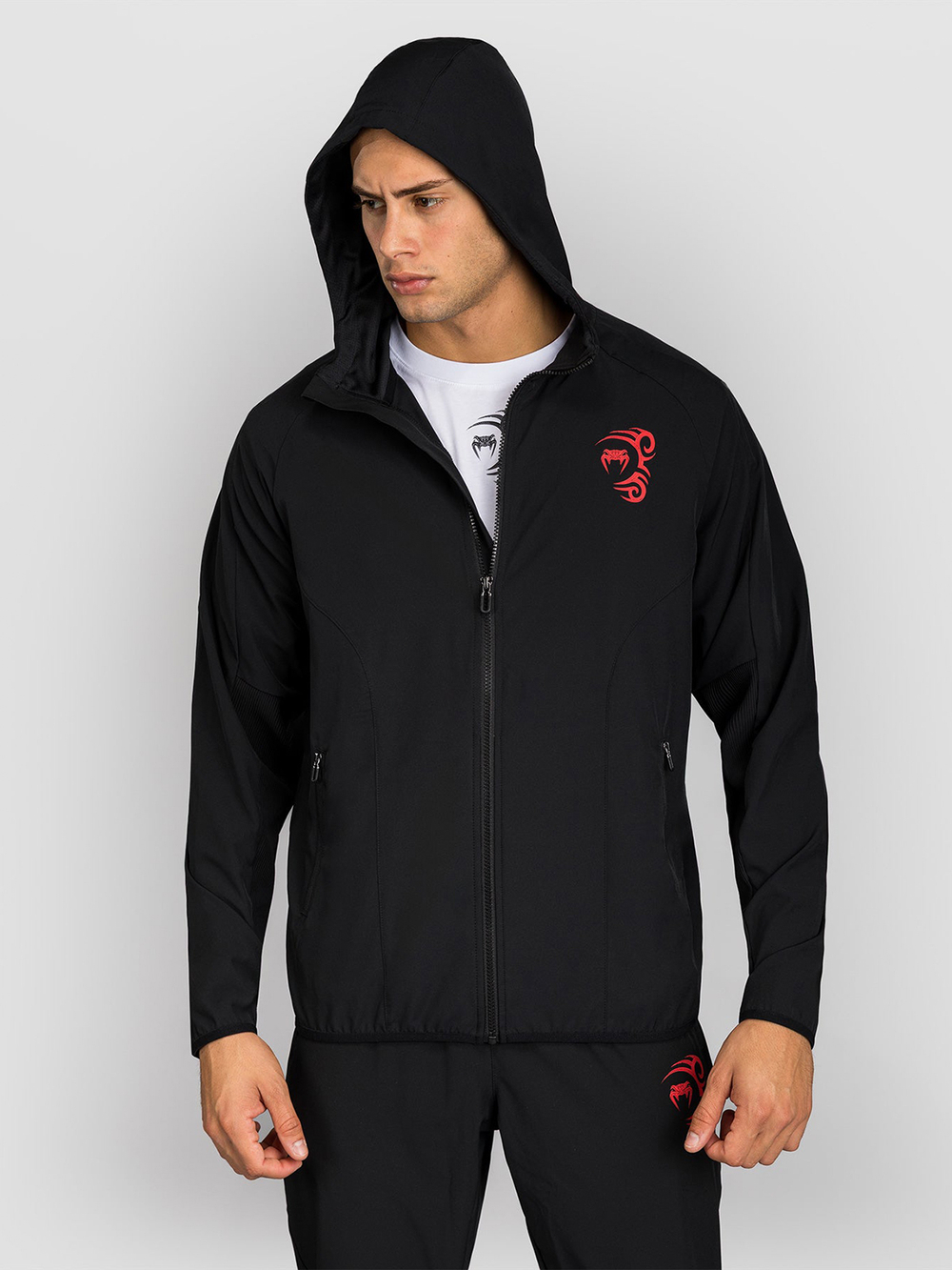 Ветровка Venum X Mike Tyson "Everyone has a plan" Black/Red