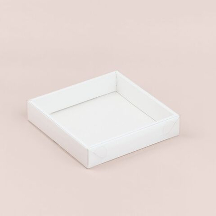 Коробка для пряников с пластик. крышкой 200*200*35 мм