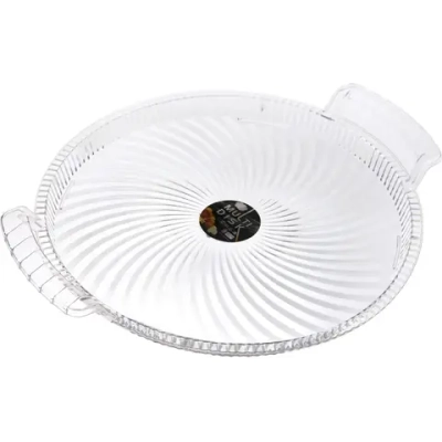 Поднос пластиковый «Кристалл» 34,5*4см с ручками