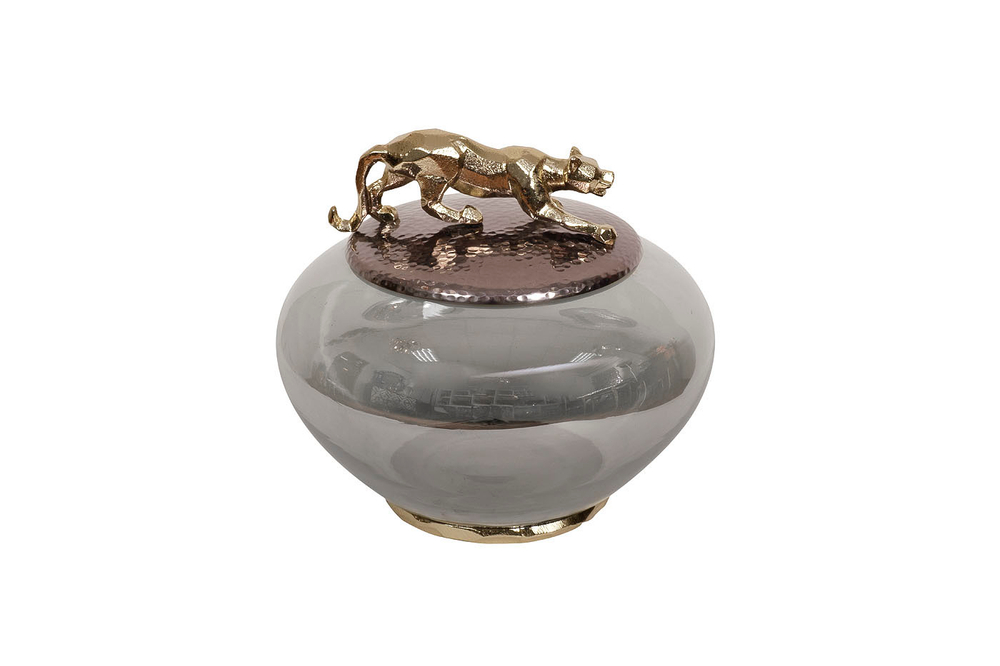 Ваза декоративная с крышкой Ягуар  Garda Decor 69-120164