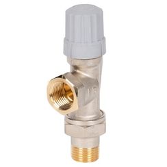 Клапан термостатический Royal Thermo для центральных систем отопления прямой 1/2quot; Click