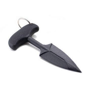 Тренировочный нож-тычок"FGX PUSH BLADE II"материал черный пластик,кольцо
