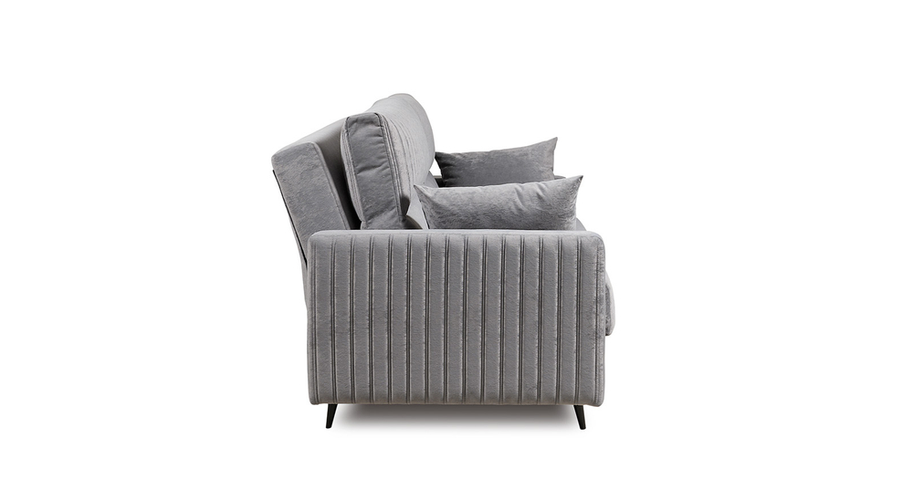 Изабель диван-кровать (велюр серый)