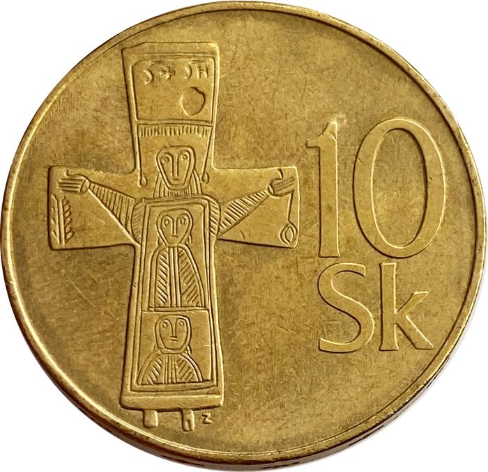 10 крон 1993 Словакия