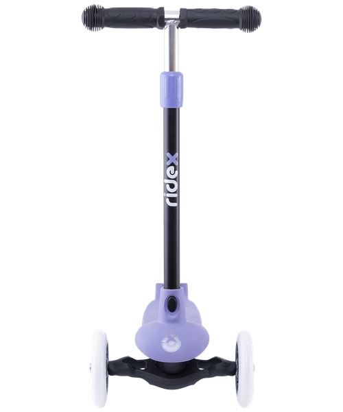 Самокат детский 3-х колесный RIDEX Hero, 120/80 мм, фиолетовый/серый