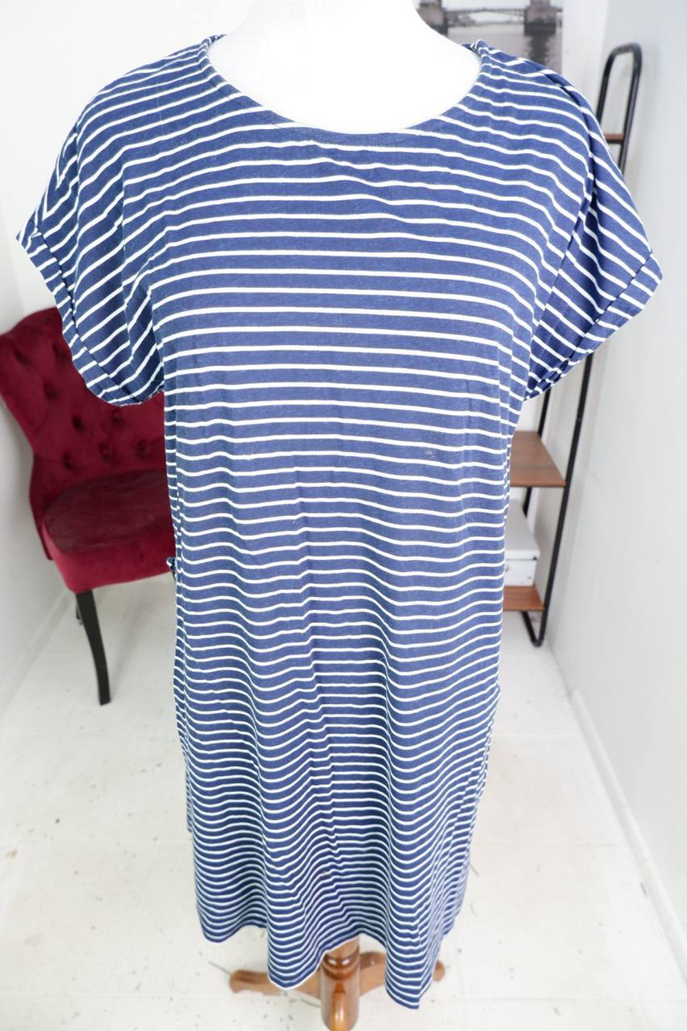 Платье DeFacto в морском стиле, маркировка L, визуально на 48 размер