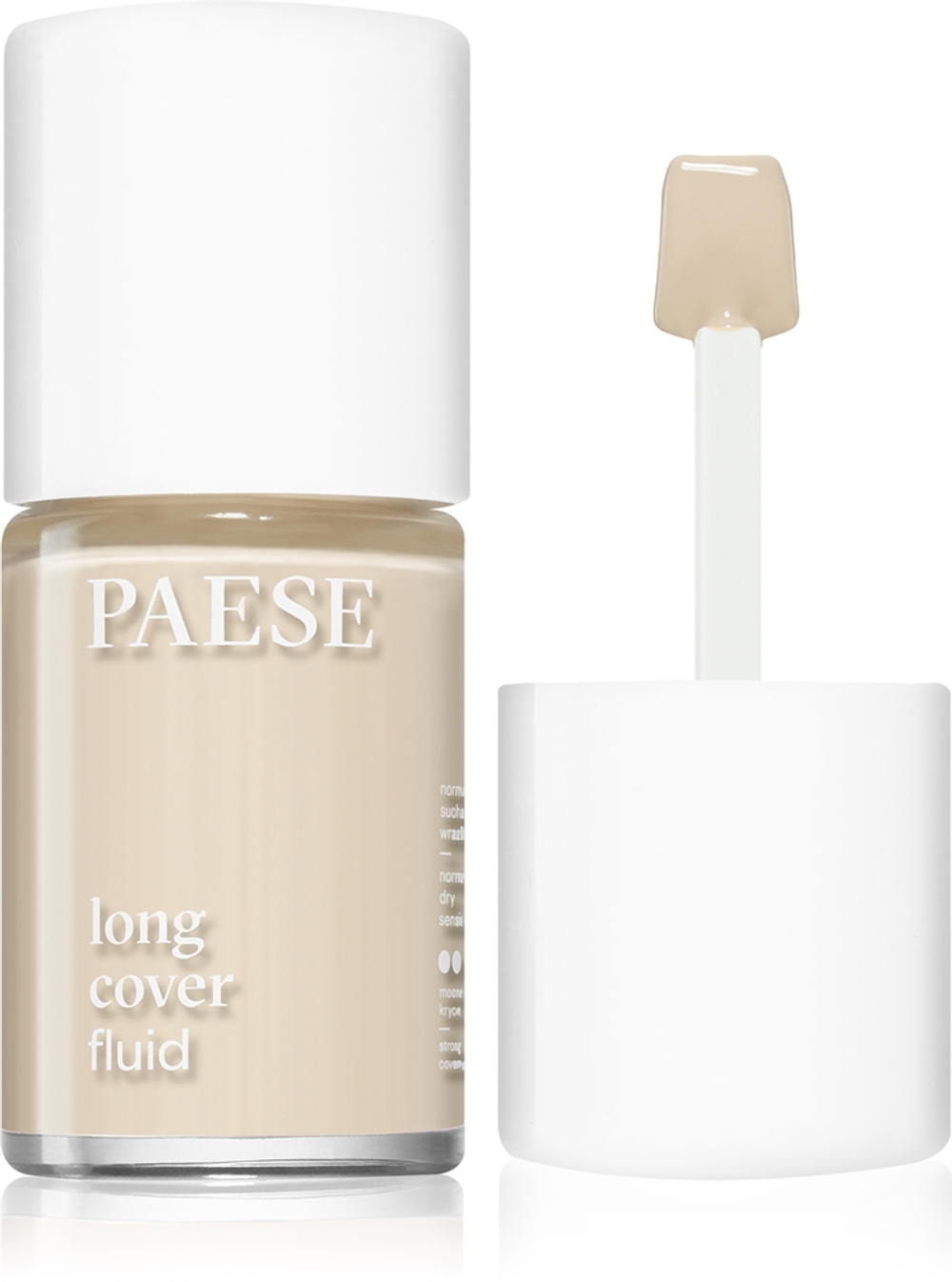 Paese Long Cover Fluid - Тональная основа в жидкой текстуре оттенок 0,5 Ivory, 30 ml