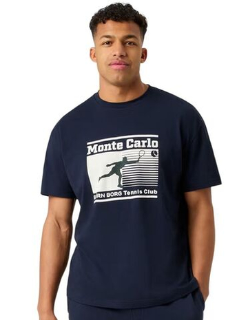 Мужская теннисная футболка Bjorn Borg Oversized - night sky