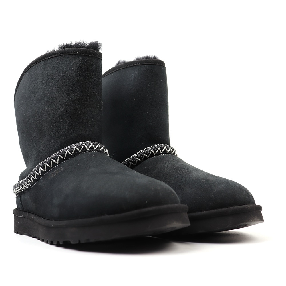 UGG Classic Short Crescent Black