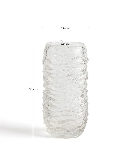 Ваза Vorma из прозрачного стекла 29,5см