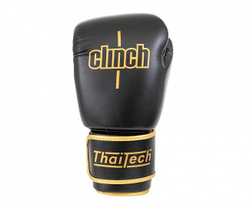 Перчатки боксерские Clinch Muay Thai черные C170