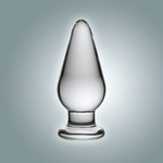 Анальная втулка из стекла - 11 см. (Цвет: прозрачный)