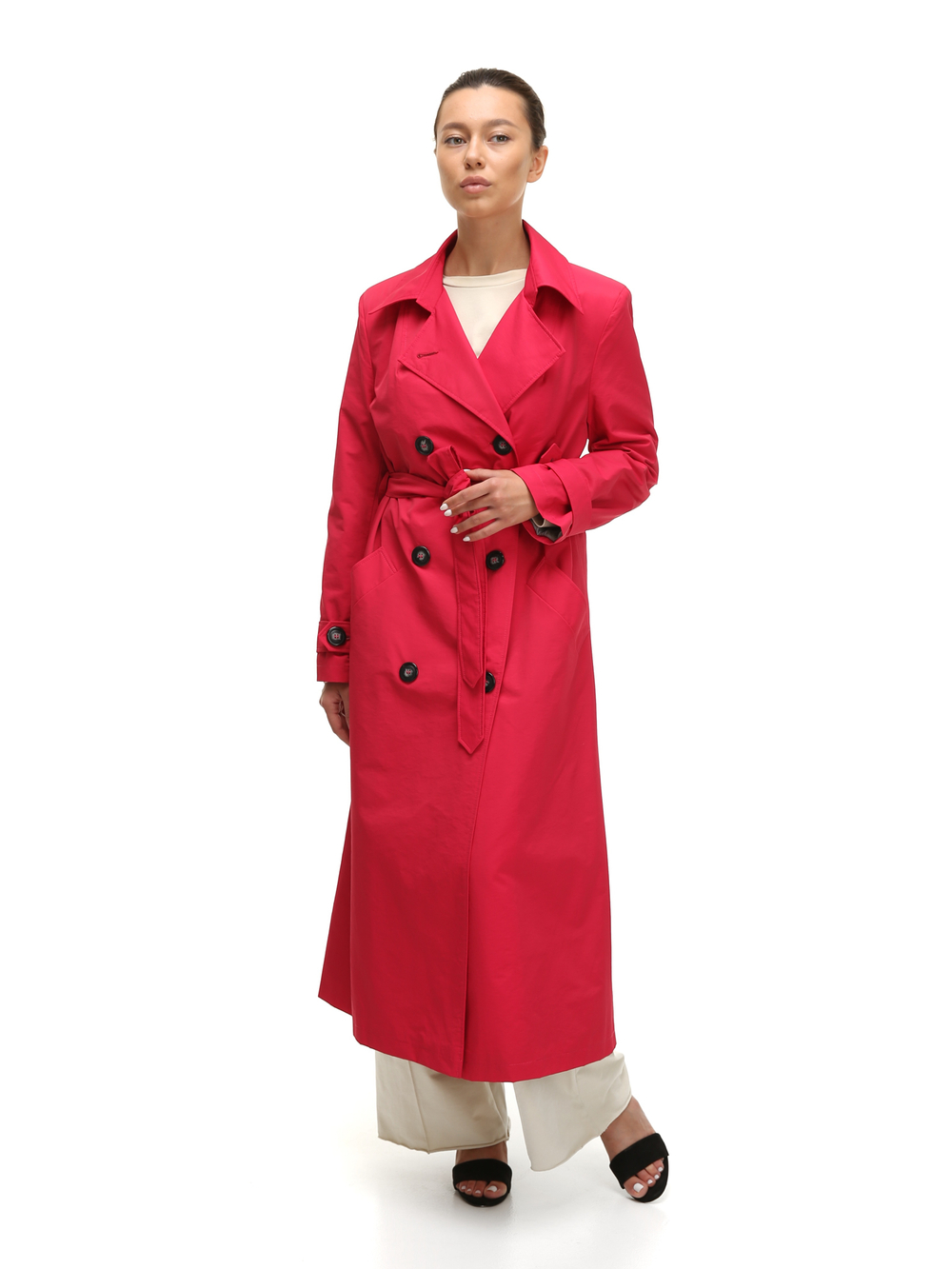 Тренч с втачным рукавом