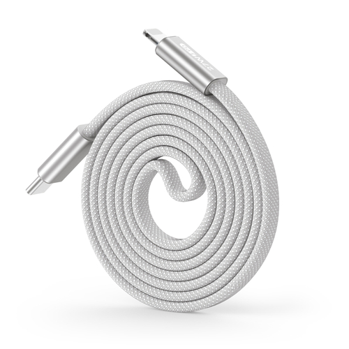 Кабель для быстрой зарядки 27W в тканевой оплетке длина 100см (1м) с разъемом Type C на Lightning, серия AUTO Series Aluminum от Dux Ducis