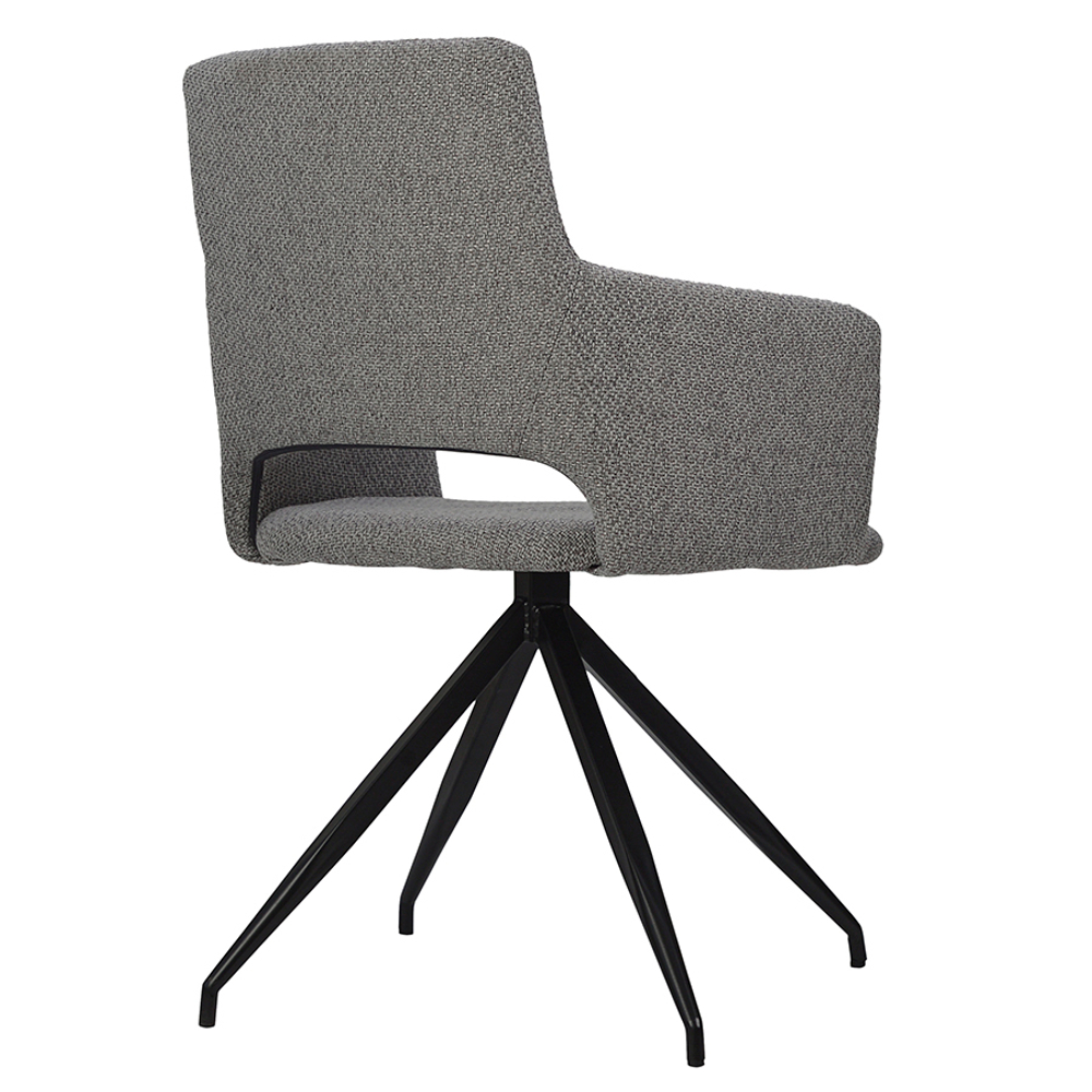 Кресло camila, рогожка, серое