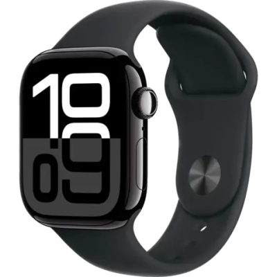 Умные часы Apple Watch Series 10 46 мм Aluminum Sport Черный оникс / Черный