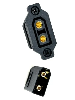 Силовой разъем-вилка Amass XT 90E-F "мама" полный набор для установки на плату или корпус 30A/60А 500В