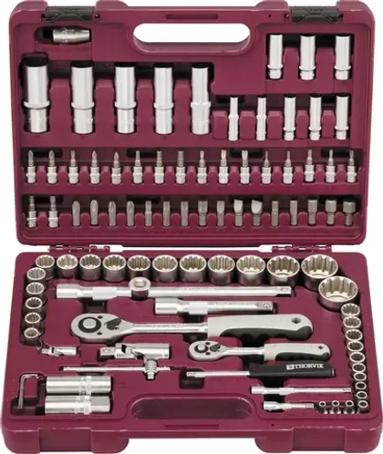 Thorvik UTS0094MP Набор инструмента универсальный 1/4", 1/2"DR с головками торцевыми MultiProf, 94 предмета