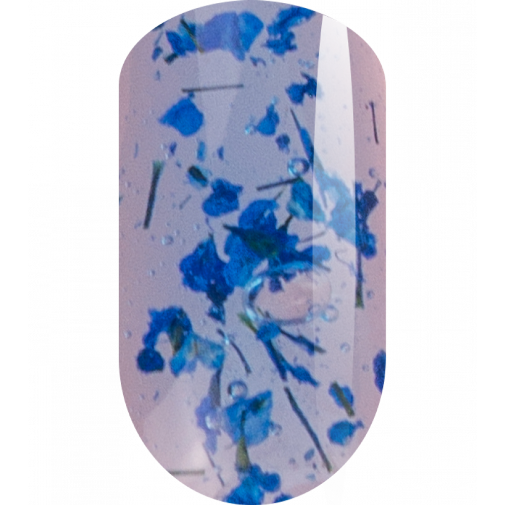 Та2 Гель BOTANIC BLUE с сухоцветами для дизайна, 5гр
