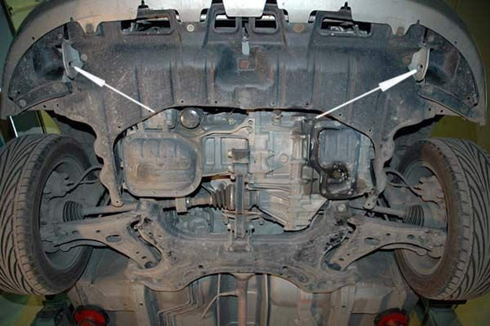Защита картера и КПП Sheriff для Toyota Prius I/II (XW10/XW20) 2001-2006 арт.24.1197