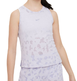 Футболка для девочки теннисная Nike Dri-Fit One Tank - oxygen purple/indio haze