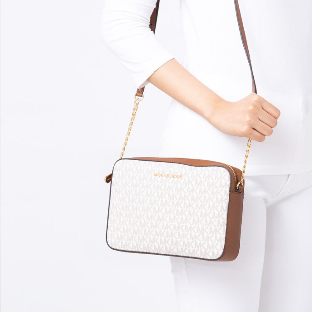 Сумка MICHAEL KORS MK Jet Set Logo, 35F8GTTC3B-VANILLA-ACRN