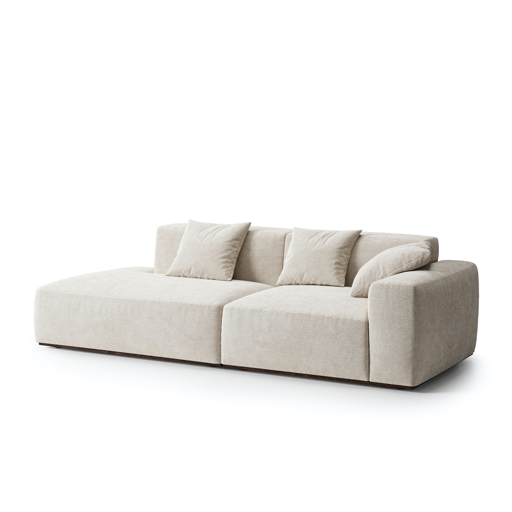 3-х местный нераскладной диван с лаундж модулем SAGA 010/007