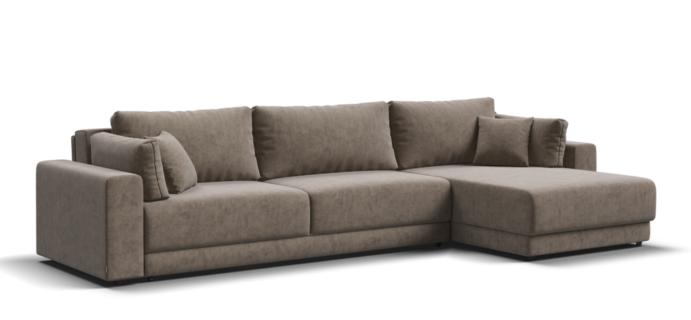 Угловой диван Босс Прайм Макс Велюр Роял тауп