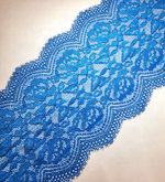 Кружево эластичное бирюзовое с ресничками К129