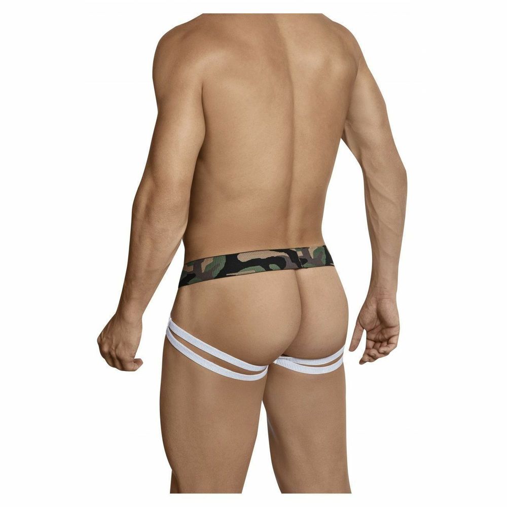 Мужские трусы джоки белые Clever Hostiliano Jockstrap 302201