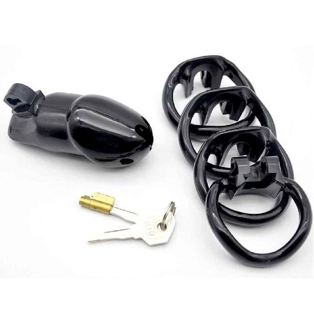 Насадка пояс верности мужская с замочком Forward черный