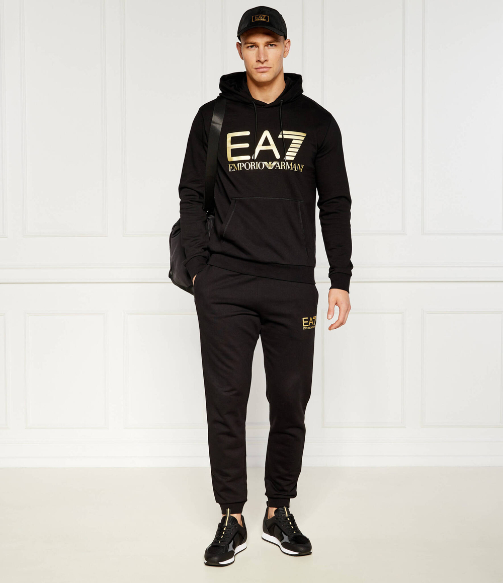 Худи EA7 - черный(6DPM16 PJSHZ)
