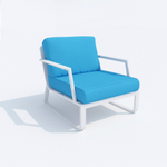 Лаунж зона Ideal Patio ЭСТИВО голубая - белый каркас