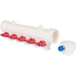 Коллекторы с воздухоотводчика KALDE 5 вых/синий