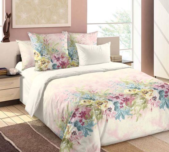 Полуторный комплект постельного белья Вечная весна поплин