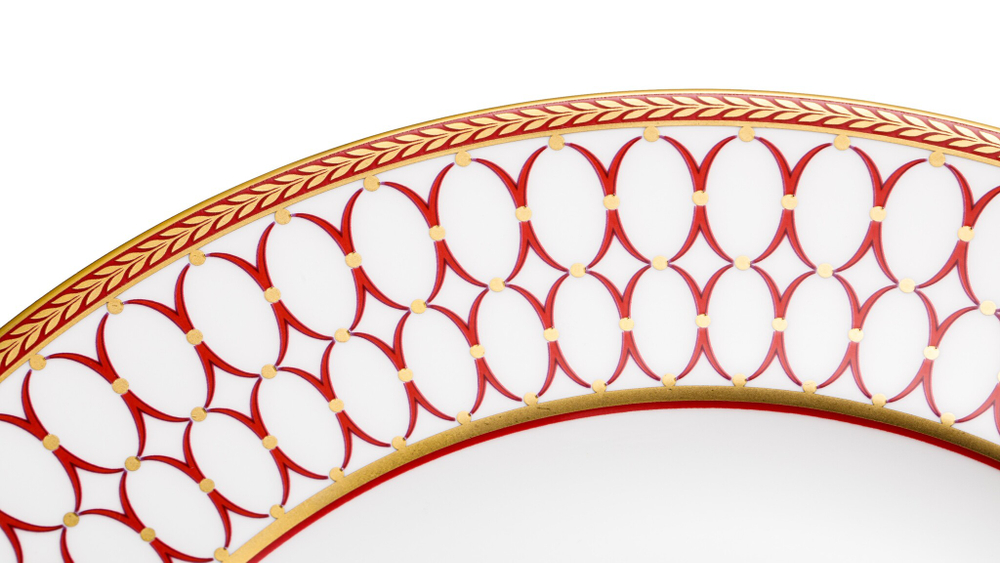 Тарелка обеденная 27см Wedgwood Ренессанс красная