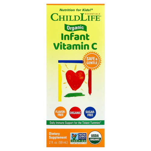 ChildLife Essentials, органический витамин C в каплях для детей, 59 мл (2 жидк. унции)