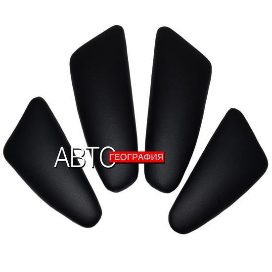 Мягкие накладки на ручки дверей Hyundai Solaris II (2017-2020) из экокожи