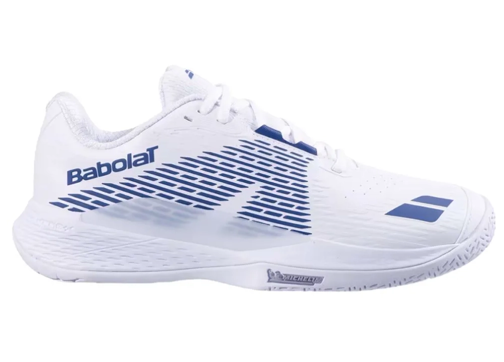 Мужские кроссовки теннисные Babolat Propulse Storm All Court Wide - white/dark blue