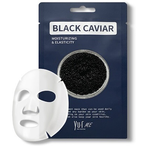 YU.R Тканевая маска для лица с экстрактом черной икры - Me Black Caviar Sheet Mask, 1 шт