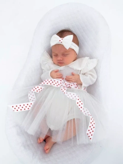 Платье-боди для новорожденной