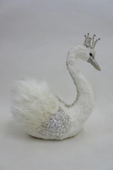 Декоративная фигура Царевна Лебедь 28*16*32 см., пенопласт, Christmas DeLuxe (14338)