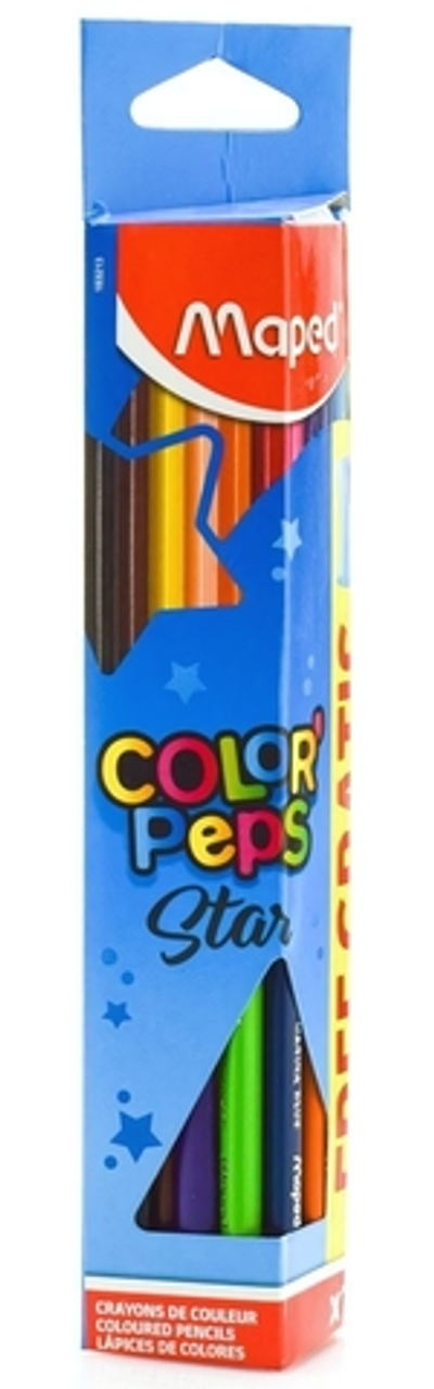 Карандаши 12цвет. COLOR'PEPS из липы, трехгран. + точилка (Мапед)