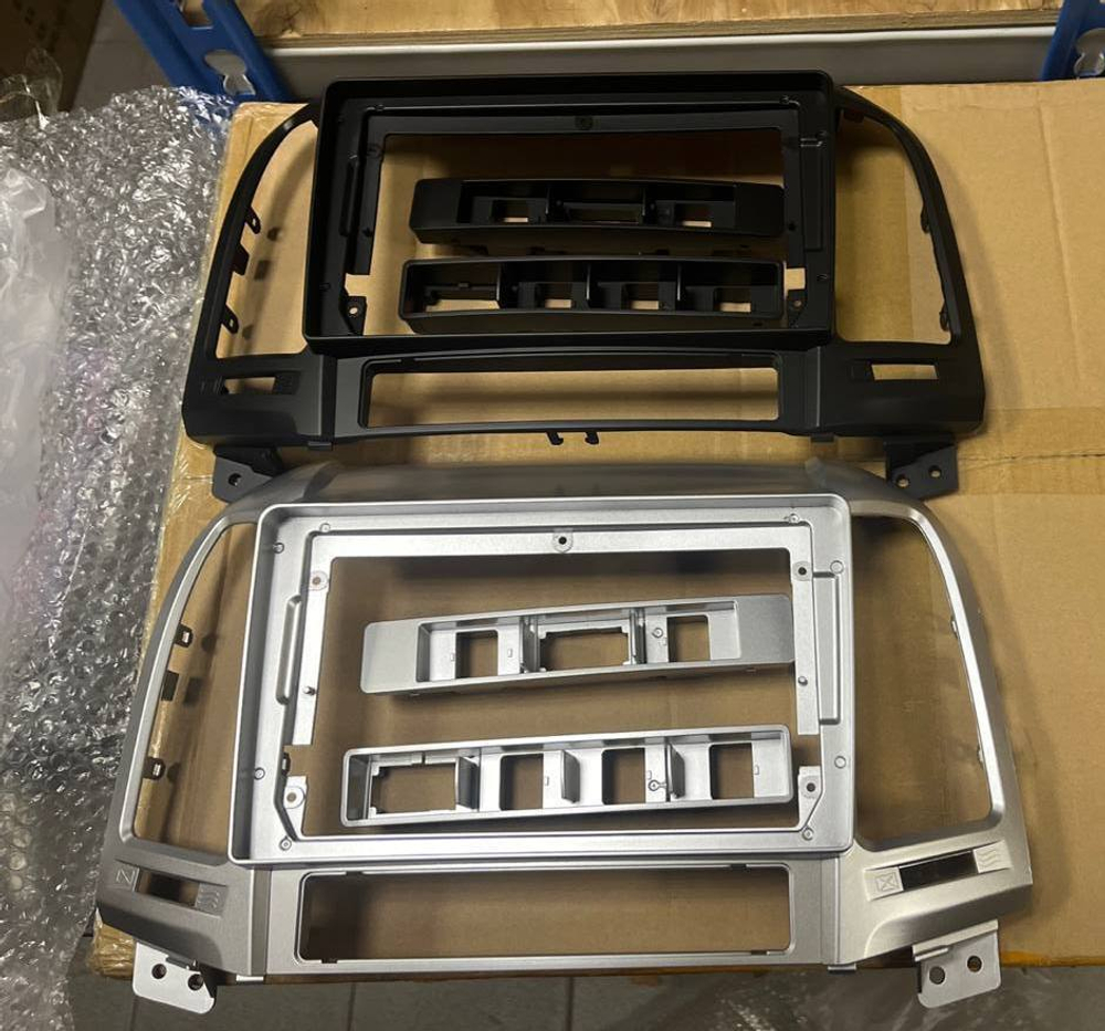 Магнитола для Hyundai Santa Fe 2 CM 2006-2012 (рамка серебро) - Teyes CC4 монитор 9.2" 2K QLED на Android 14, Snapdragon 680, DSP, CarPlay, 4G SIM-слот