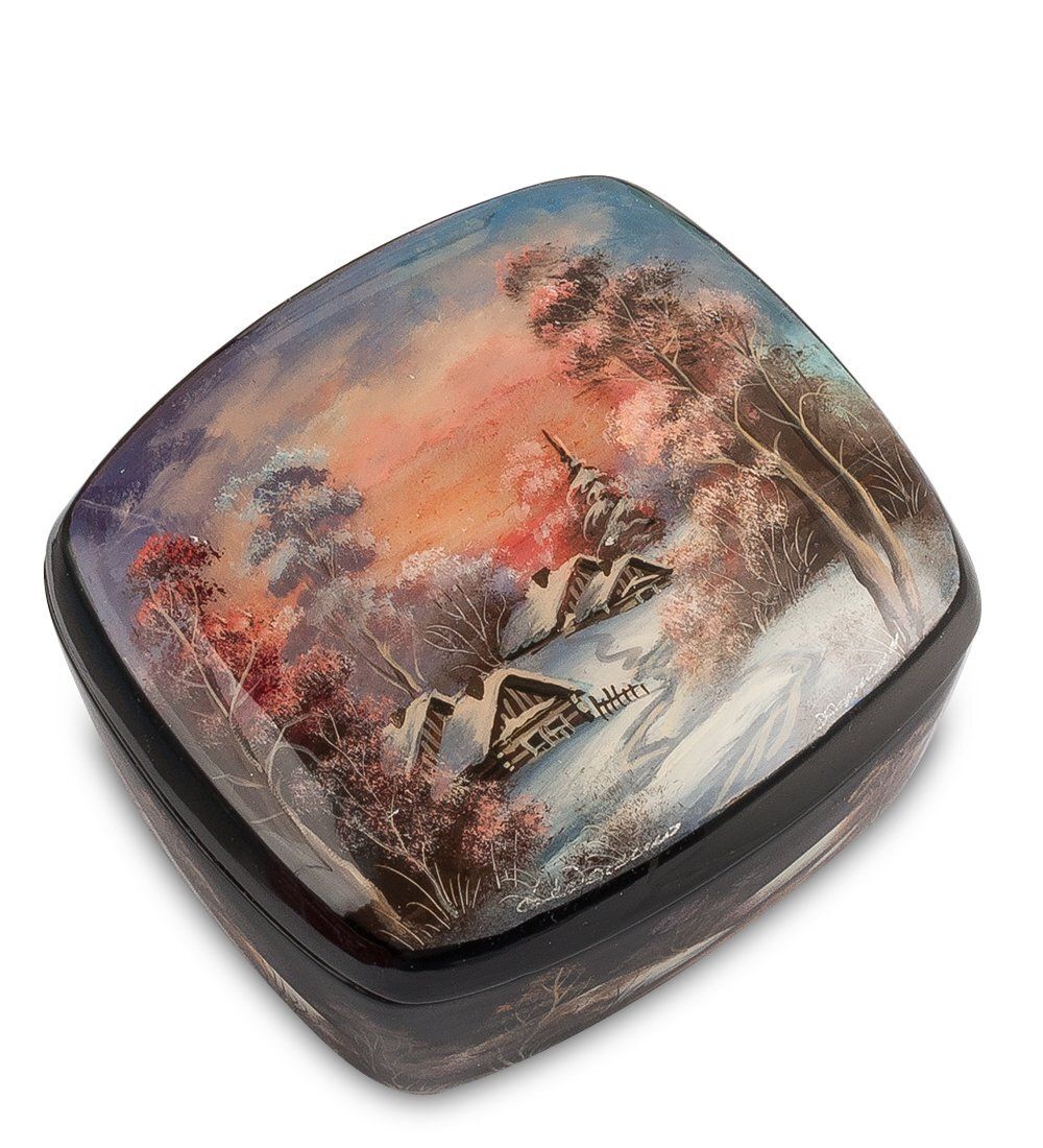 ШК-25/ 2-F Шкатулка «Деревушка» исп. Хомин И.